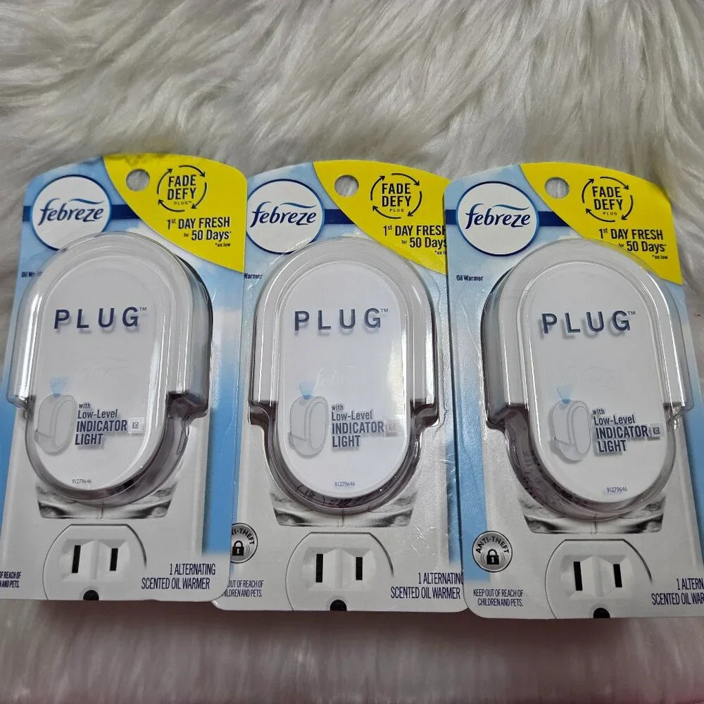 Febreze Plug In Air Freshener Scented Oil Refill Warmer Device Set